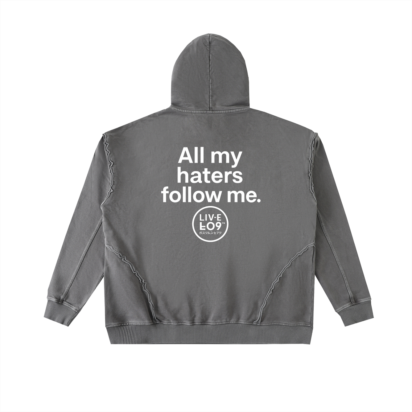 LIVELEO9 Raw-Seam Enzyme Washed Hoodie | Men | 2 colors | 420 GSM |