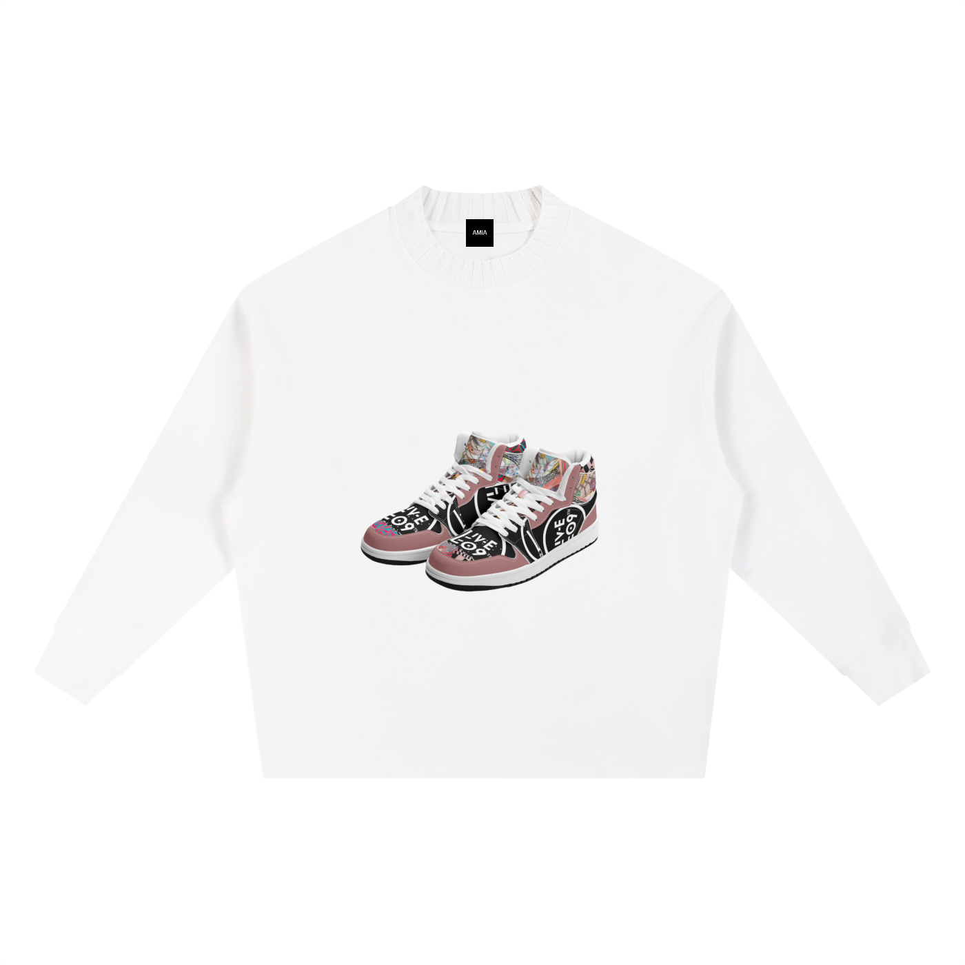 LIVELEO9 Knitted Round Neck Oversize Sweatshirt | Men | Female | 290 GSM | 4 Colors |
