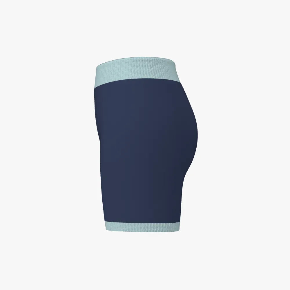 Women's Jacquard Biker Shorts | 12 GG | Light Blue | Navy |