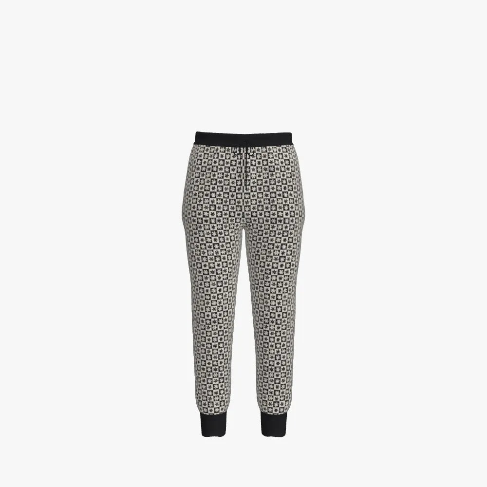 Men's Jacquard Joggers | 12 GG | Black | White |