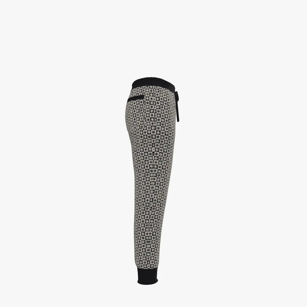 Men's Jacquard Joggers | 12 GG | Black | White |