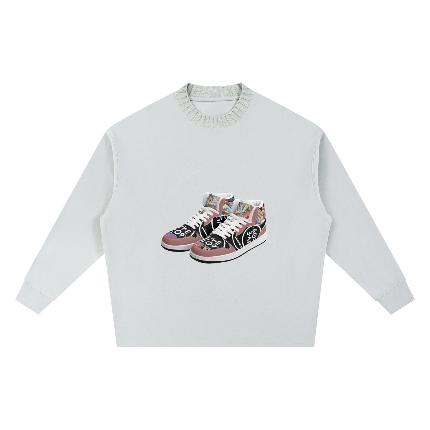 LIVELEO9 Knitted Round Neck Oversize Sweatshirt | Men | Female | 290 GSM | 4 Colors |