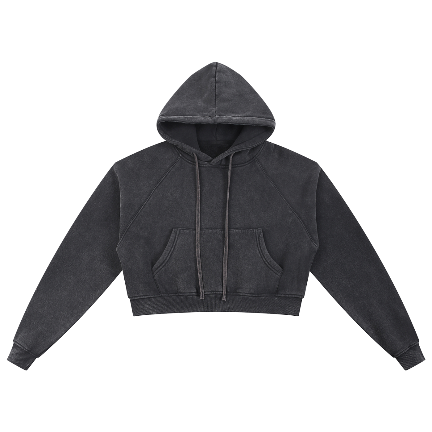 LIVELEO9 Snow Washed Cropped Hoodie | Women | 355 GSM | 4 Colors |