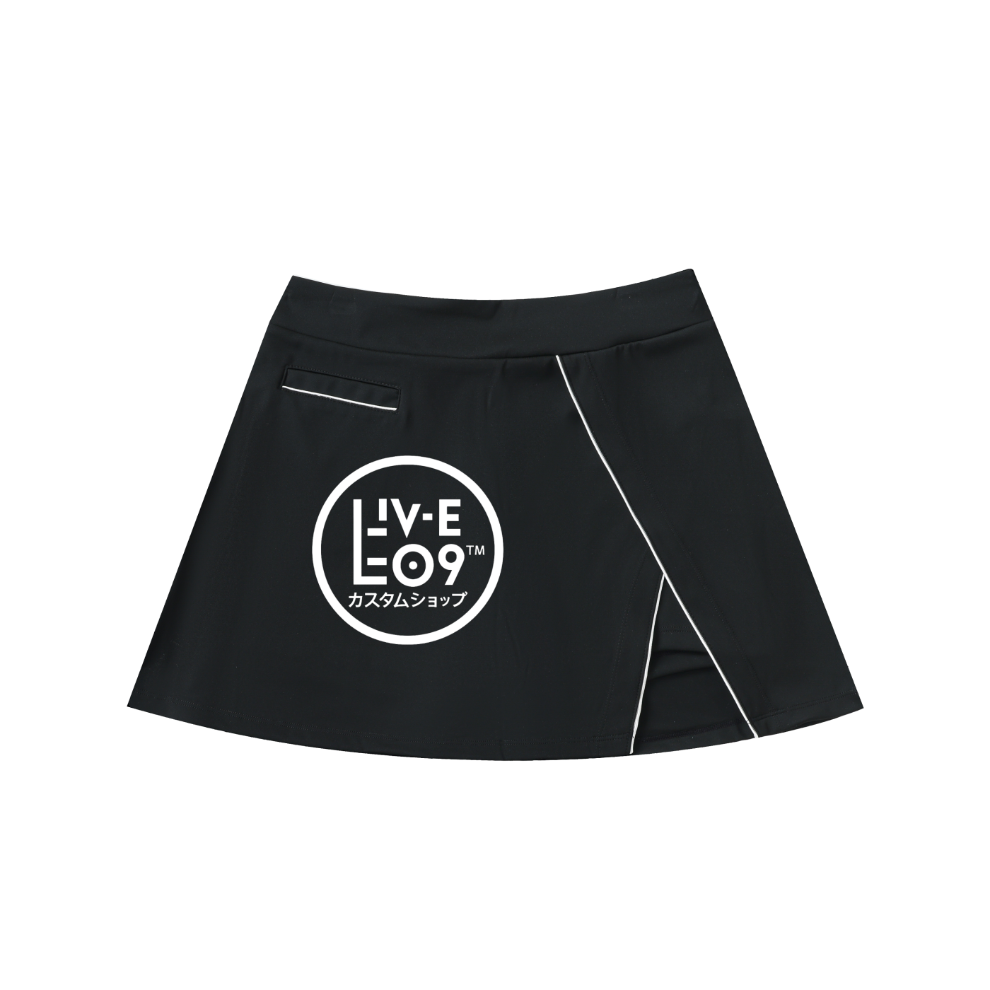 LIVELEEO9 High-Waist Pocketed A-Line Skirt | Women | 3 Colors |