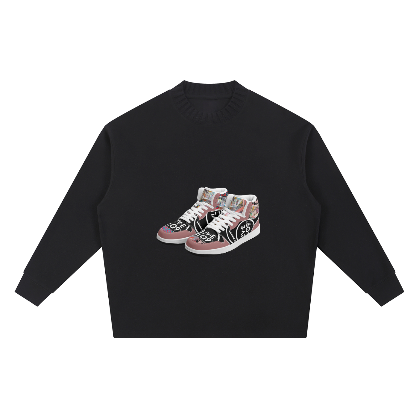 LIVELEO9 Knitted Round Neck Oversize Sweatshirt | Men | Female | 290 GSM | 4 Colors |