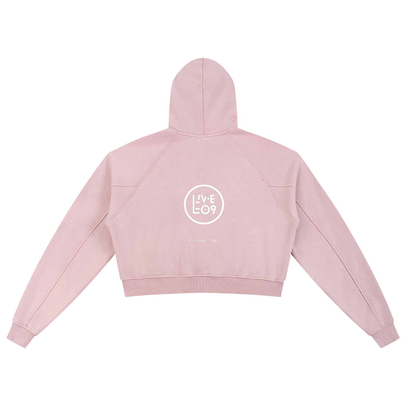 LIVELEO9 Snow Washed Cropped Hoodie | Women | 355 GSM | 4 Colors |