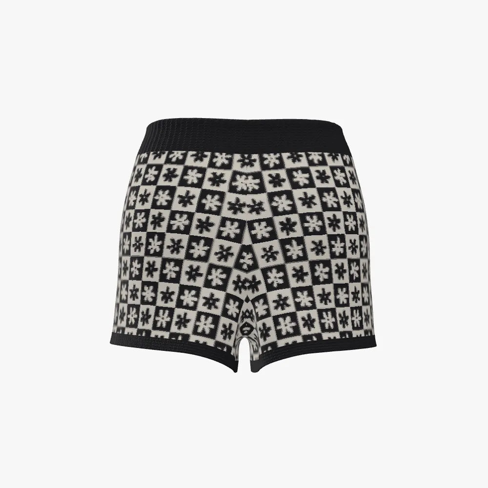 Women's Jacquard Shorts | 12 GG | Black | White |
