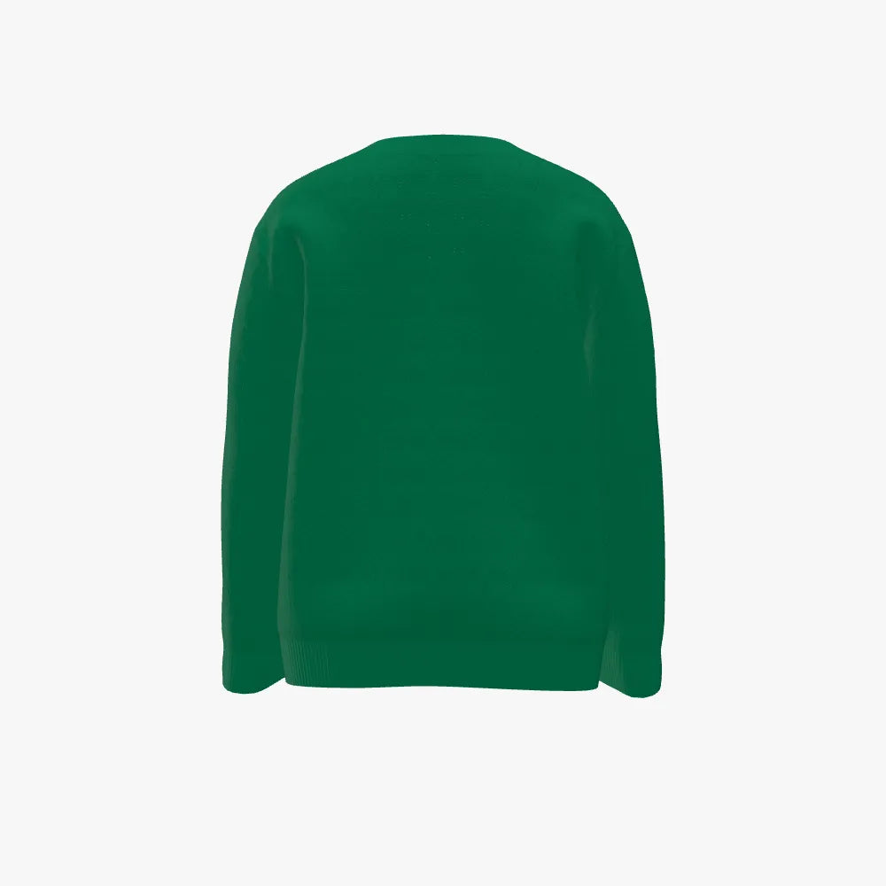 Kid's Jacquard V Neck Pullover | 12 GG |Pointelle | Gold |