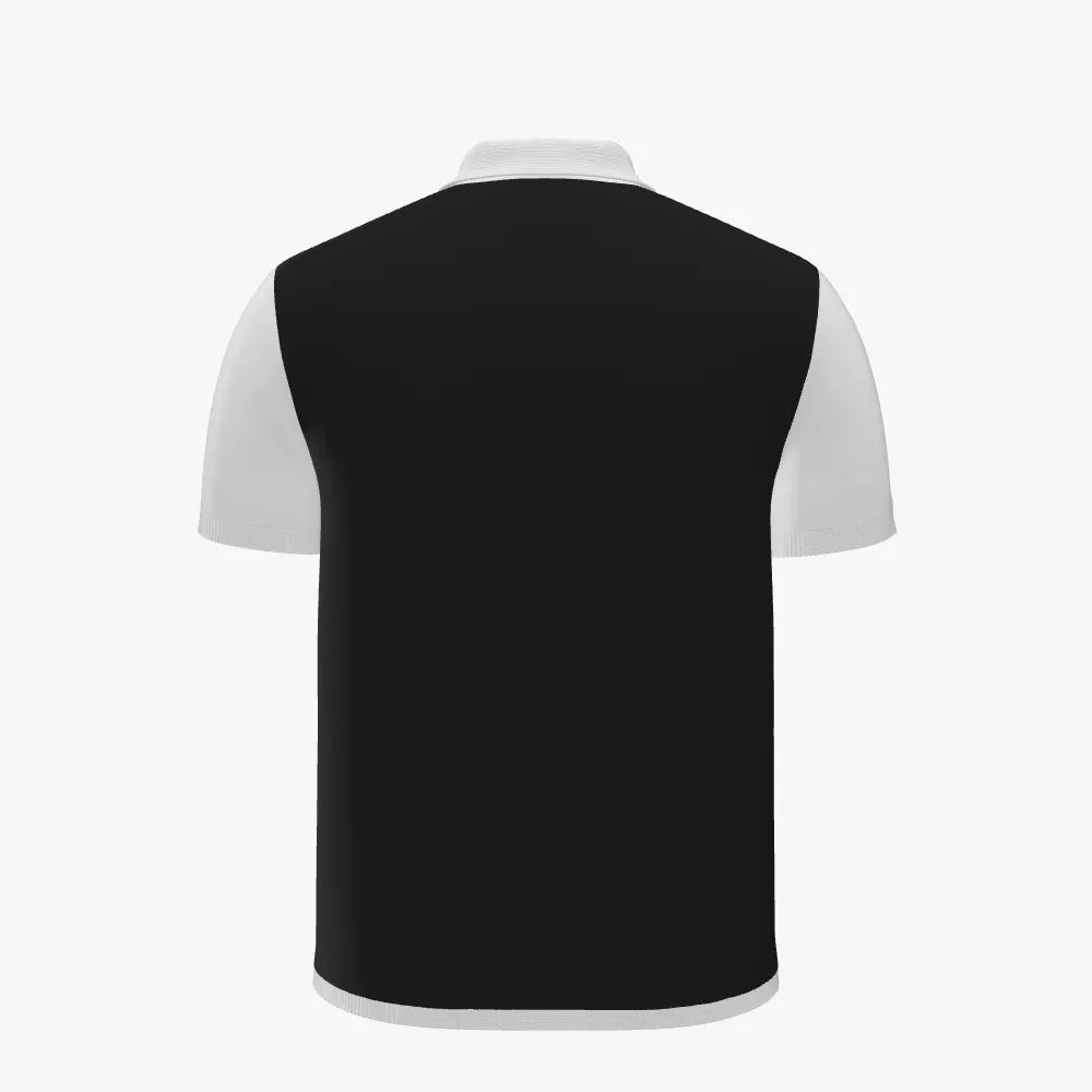 Men's Jacquard Short Sleeve Polo | 12 GG | Black | White |