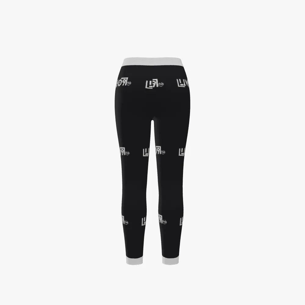 Women's Jacquard Leggings | 12 GG | Black | White |