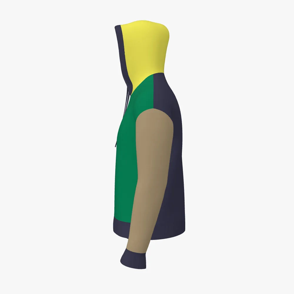 Men's Jacquard Hoodie | 12 GG | Green | Navy | Cream | Yellow |