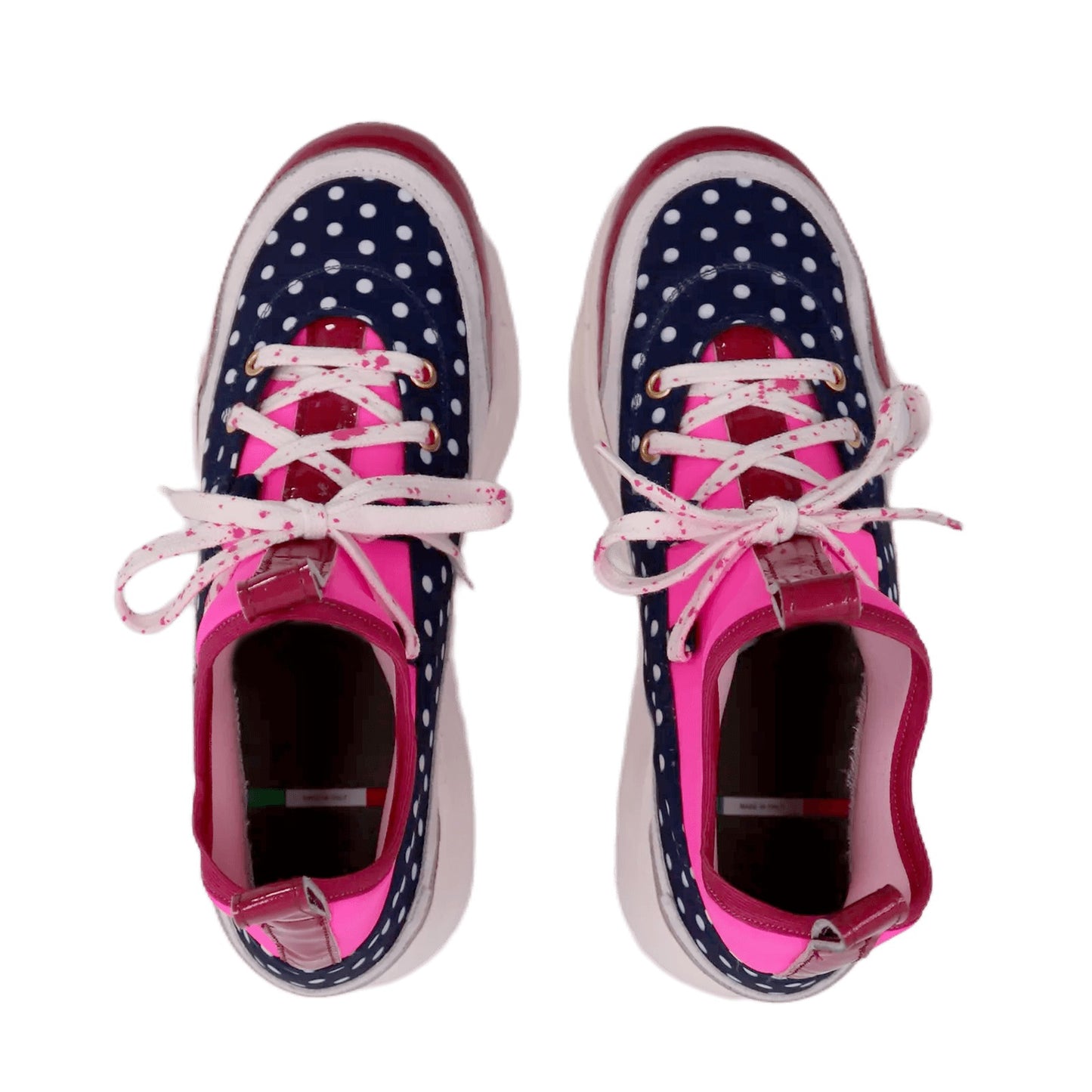 LIVELEO9 Sock Sneaker | Pink | Fuchsia | Navy | White | Polk a Dots |