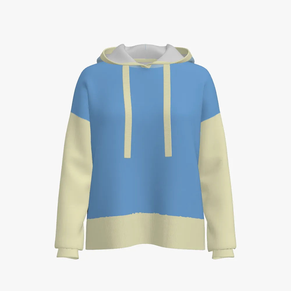 Women's Jacquard Hoodie | 12 GG | Grey | Navy | Sky Blue | Cream |