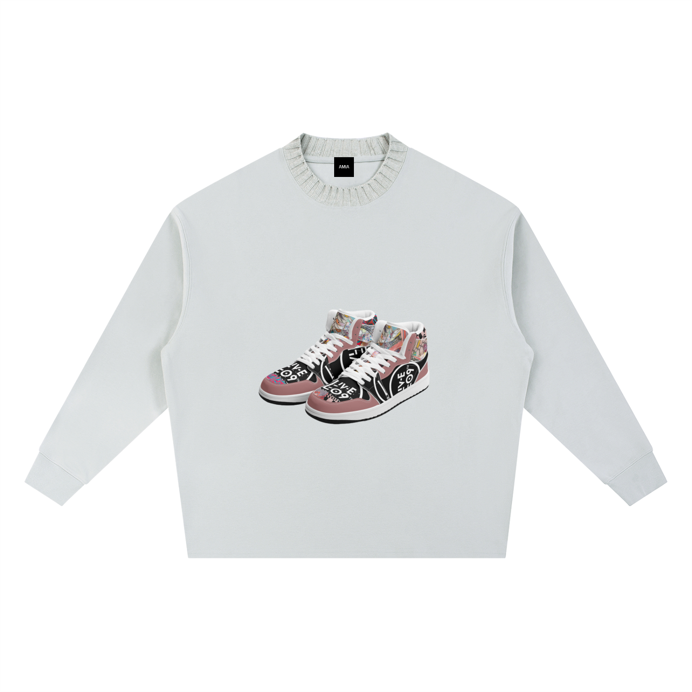 LIVELEO9 Knitted Round Neck Oversize Sweatshirt | Men | Female | 290 GSM | 4 Colors |