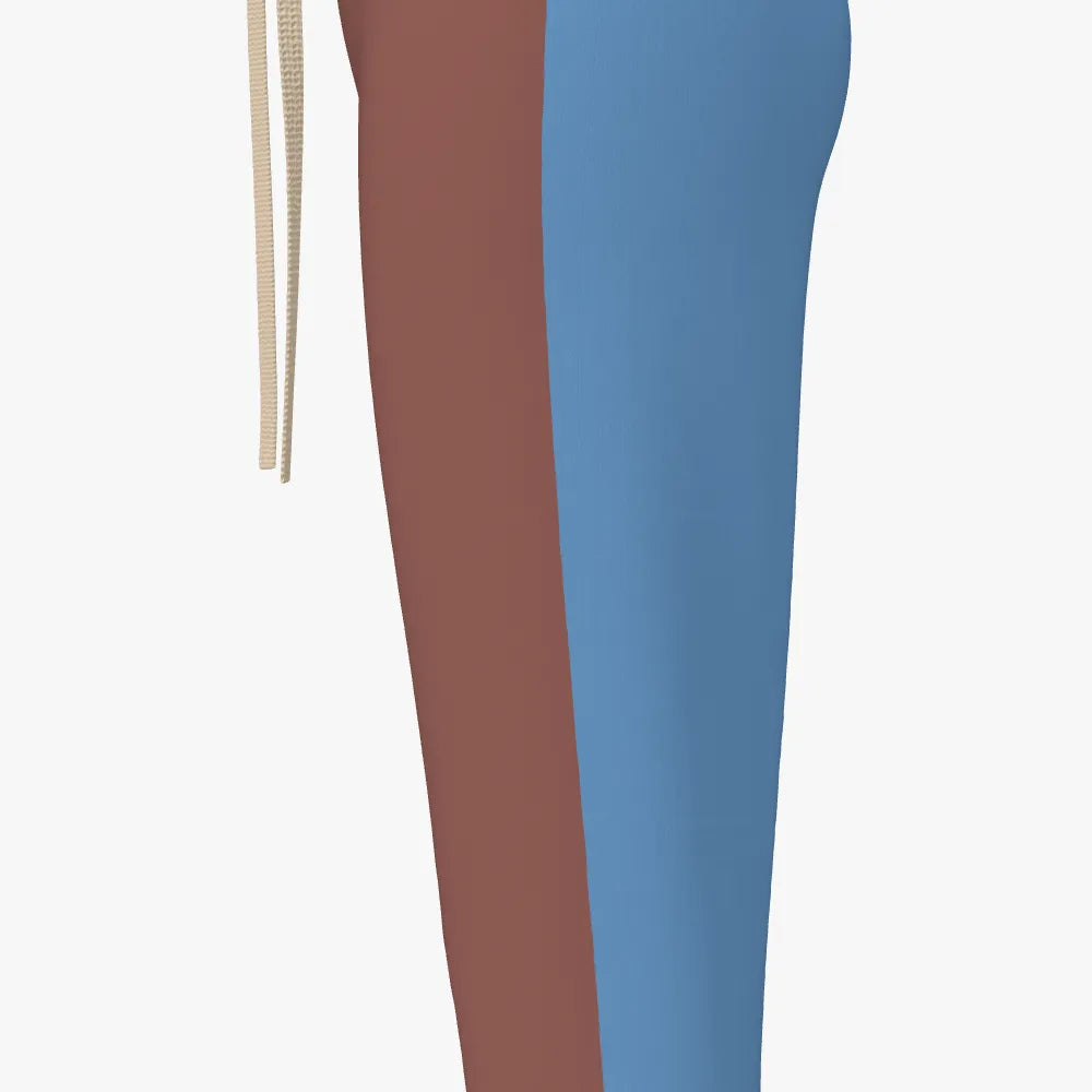 Women's Jacquard Joggers | 12 GG | Brown | Sky Blue | Gold |