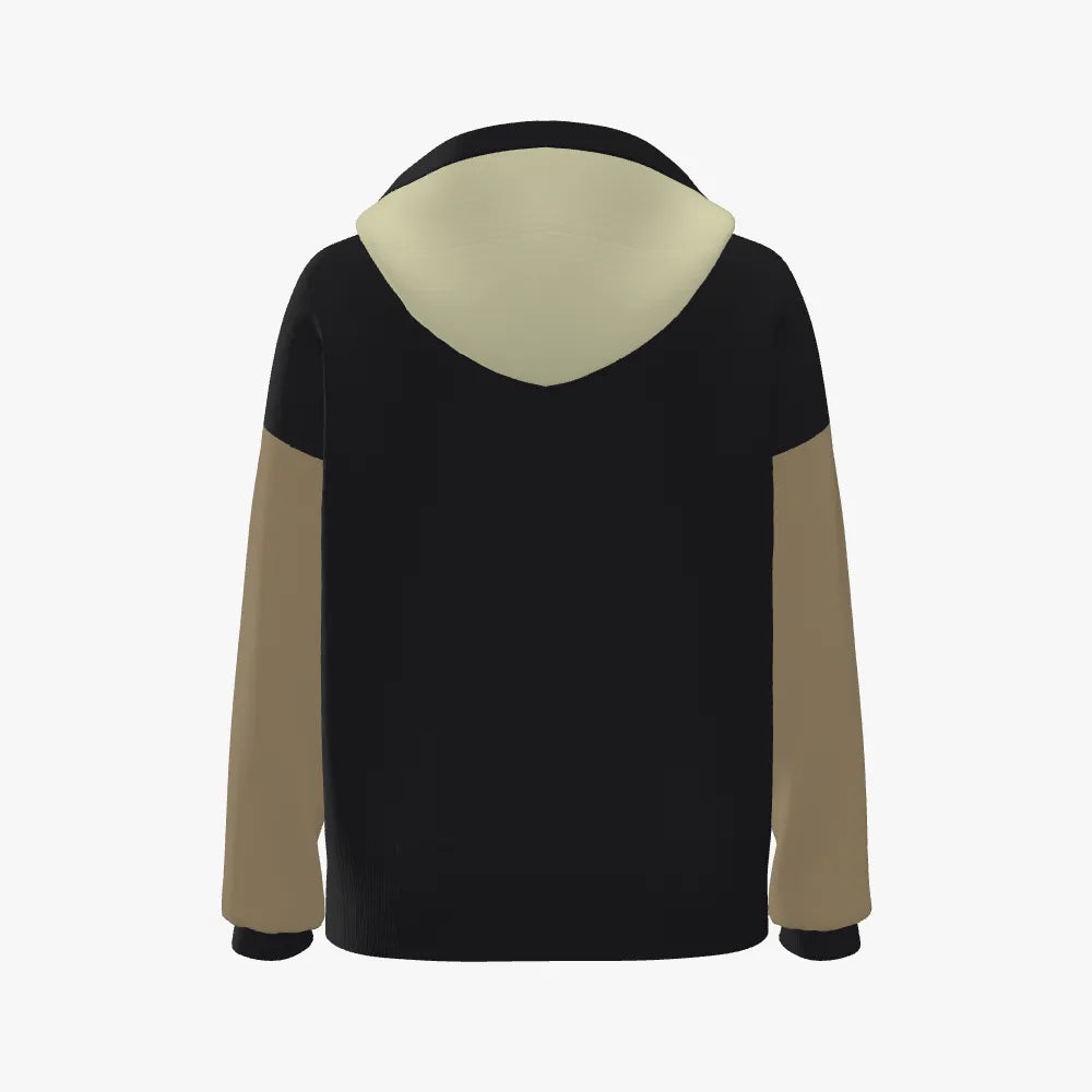 Women's Jacquard Hoodie | 12 GG | Fuchsia | Black | Gold Cream |