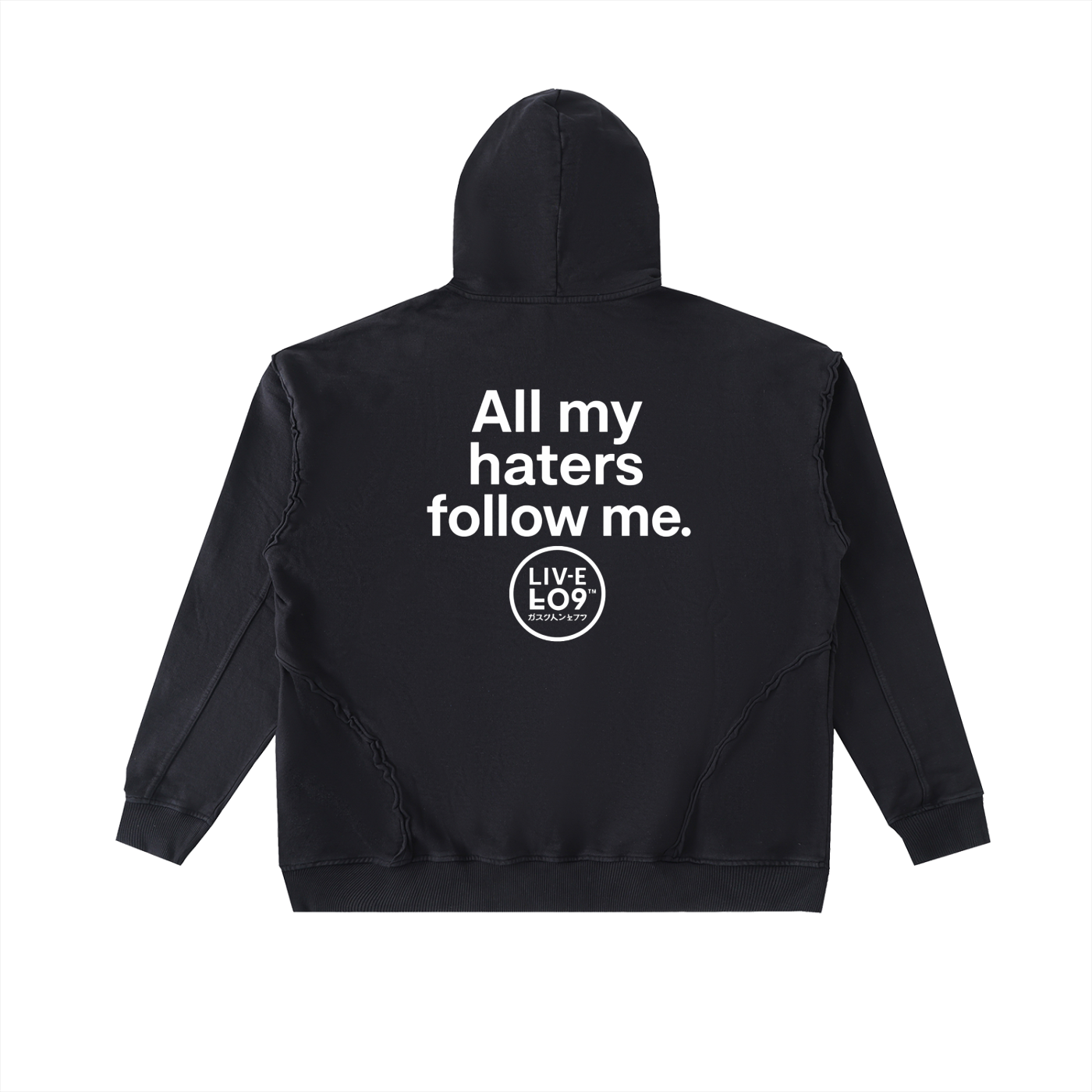 LIVELEO9 Raw-Seam Enzyme Washed Hoodie | Men | 2 colors | 420 GSM |