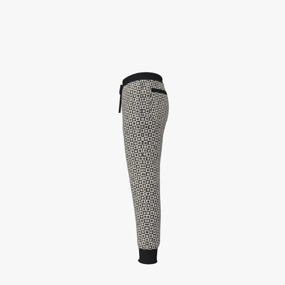 Men's Jacquard Joggers | 12 GG | Black | White |