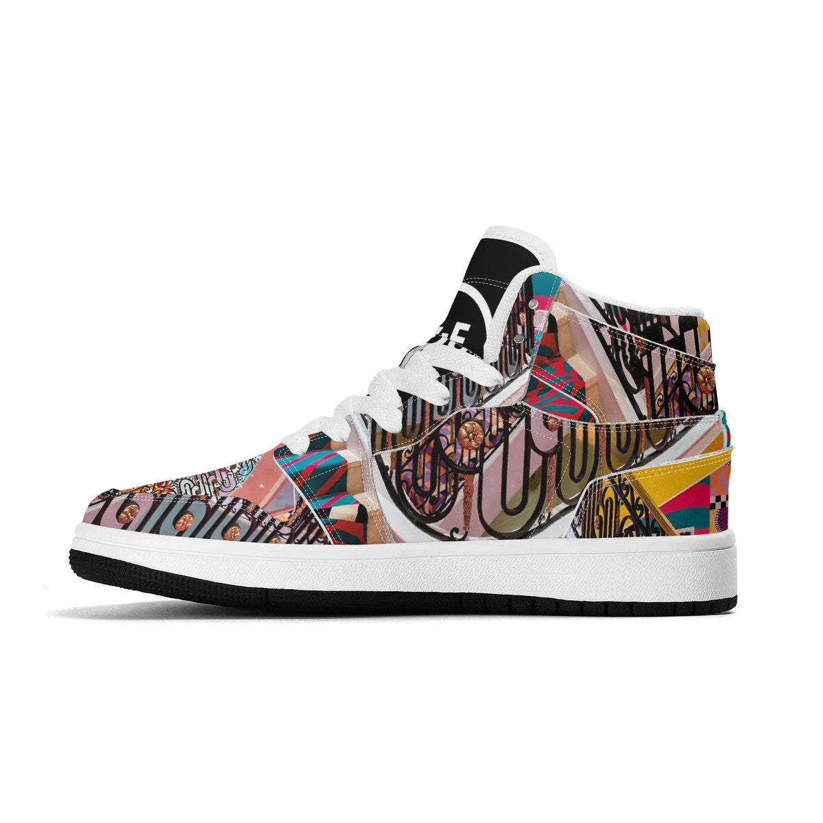 LIVELEO9 x AMIA High Top Mirage | Kids | White | Vegan Collection |