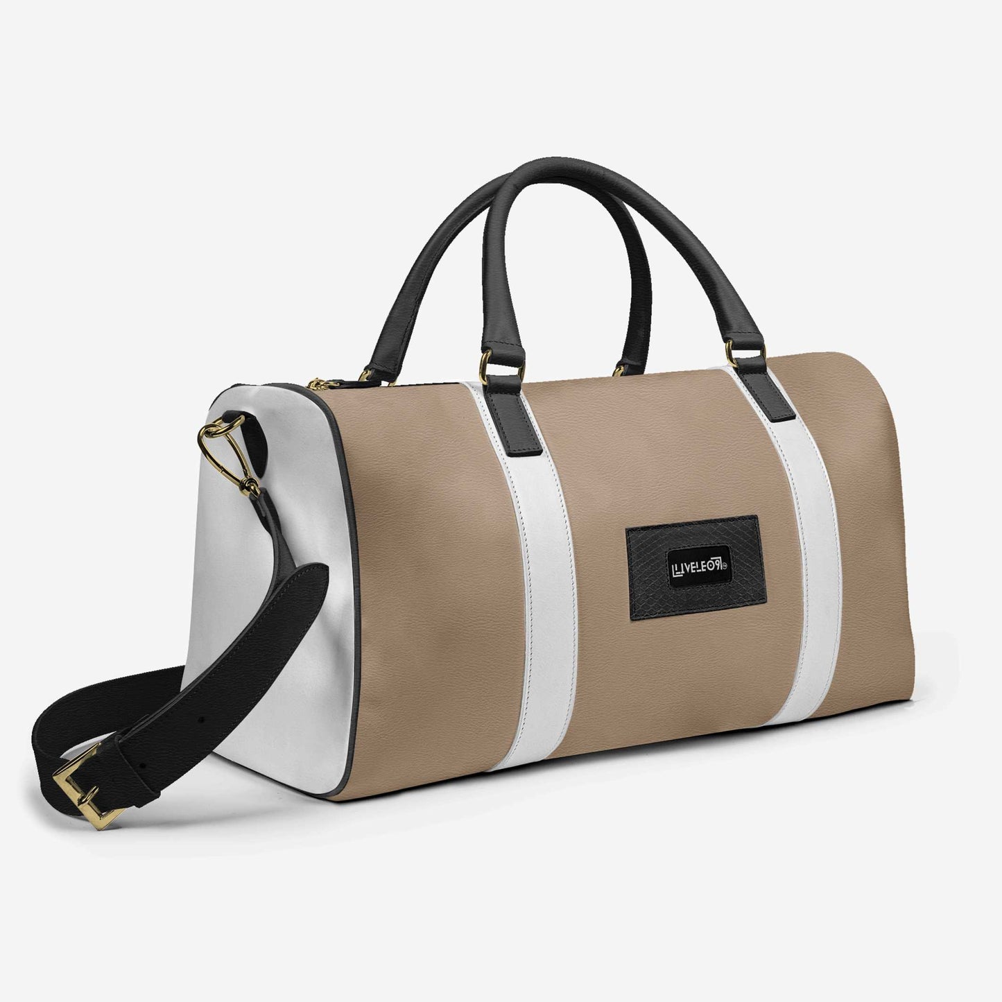 LIVELEO9 Duffel Bag | Brown | Black | White |