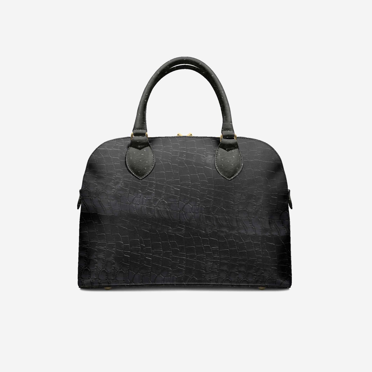 LIVELEO9 Crocodile Chic Bucket Bag | Black |