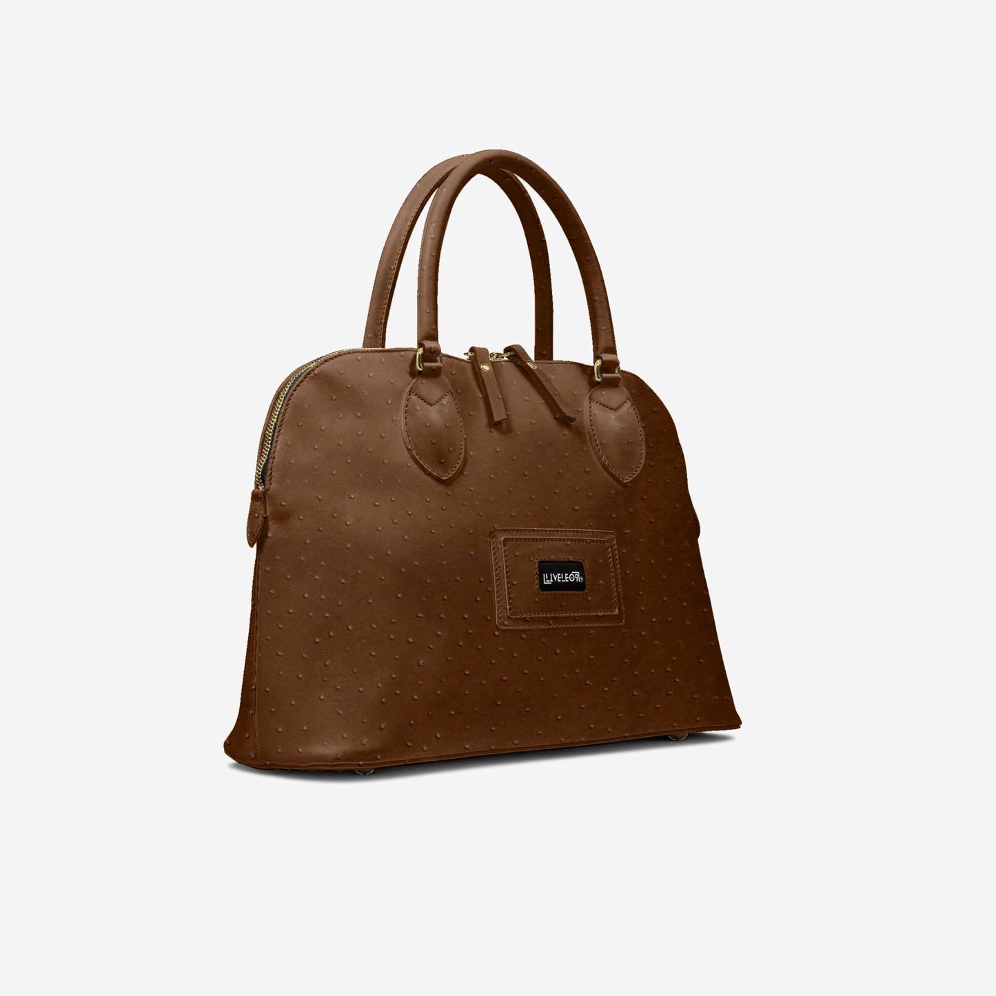 LIVELEO9 Crocodile Chic Bucket Bag | Brown |