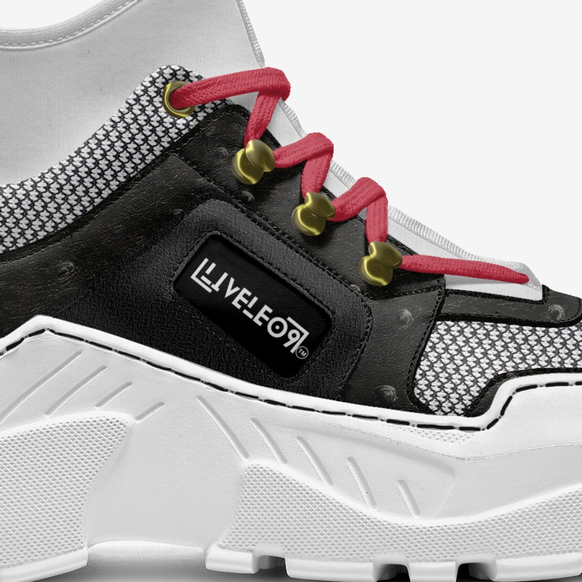 LIVELEO9 Cross Trainers | Black | Hounds Tooth |