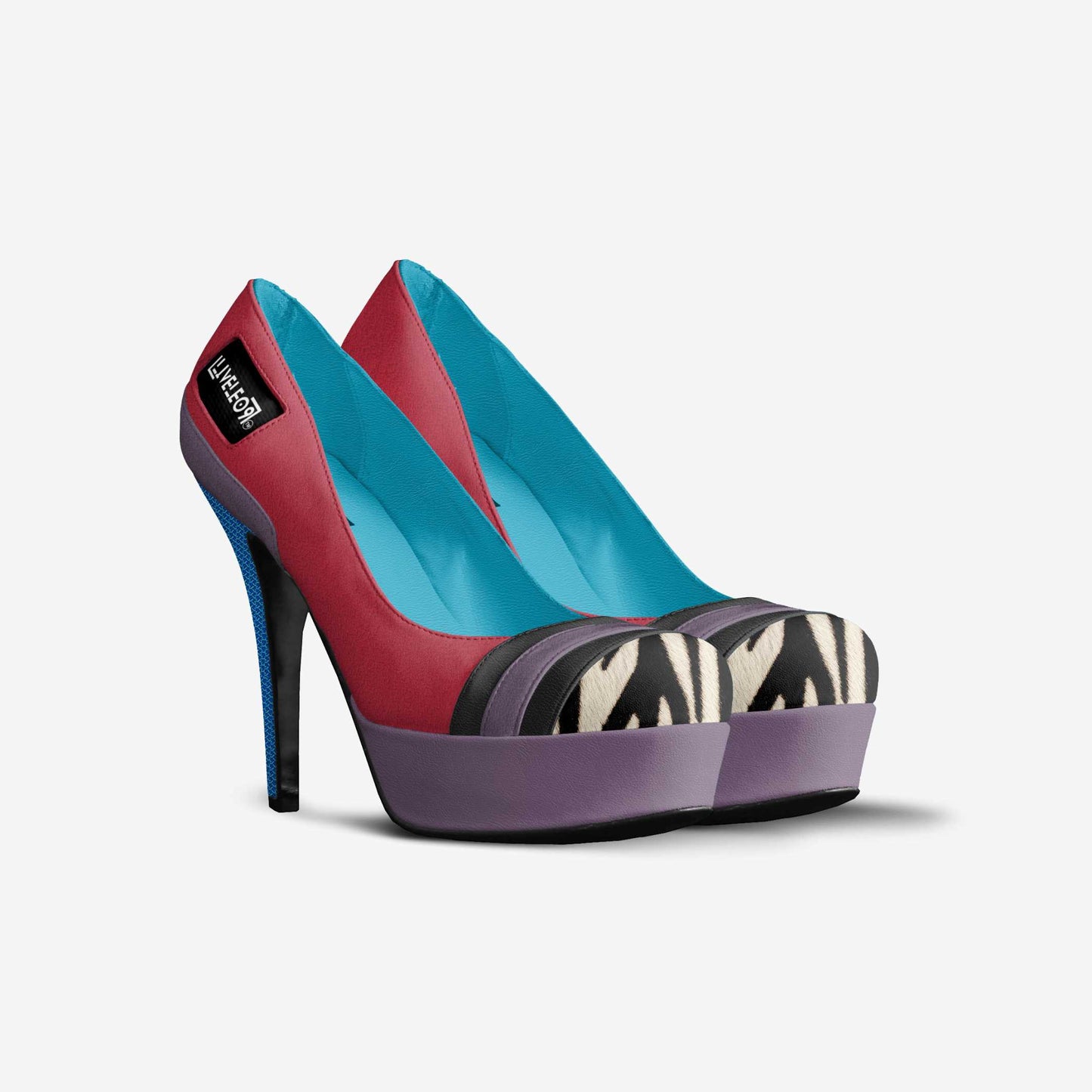 LIVELEO9 E'lectrique Pump | Electric Blue | Lavender |Scarlet Red | Zebra |