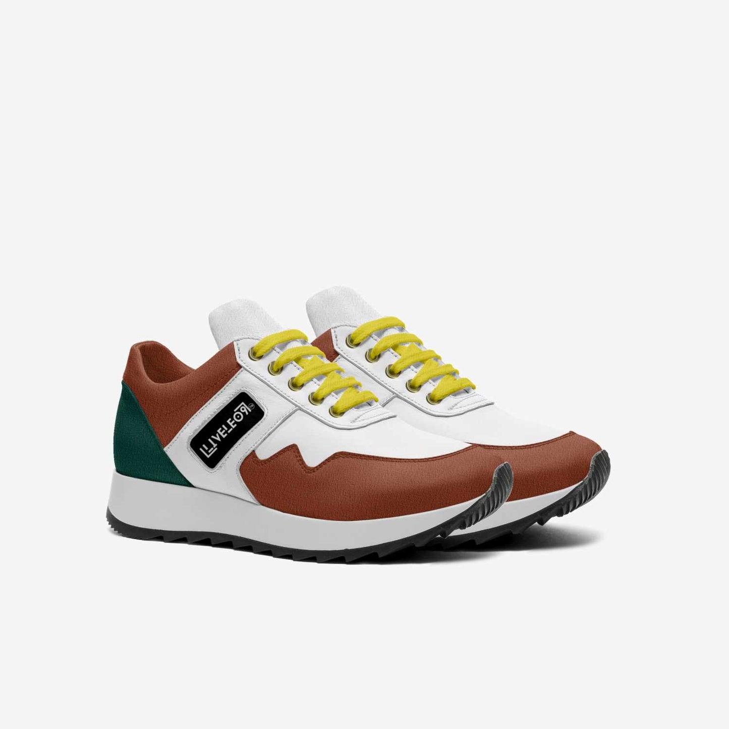 LIVELEO9 Kid Runners Classic 26' | White | Forrest Green | Brown | Yellow |