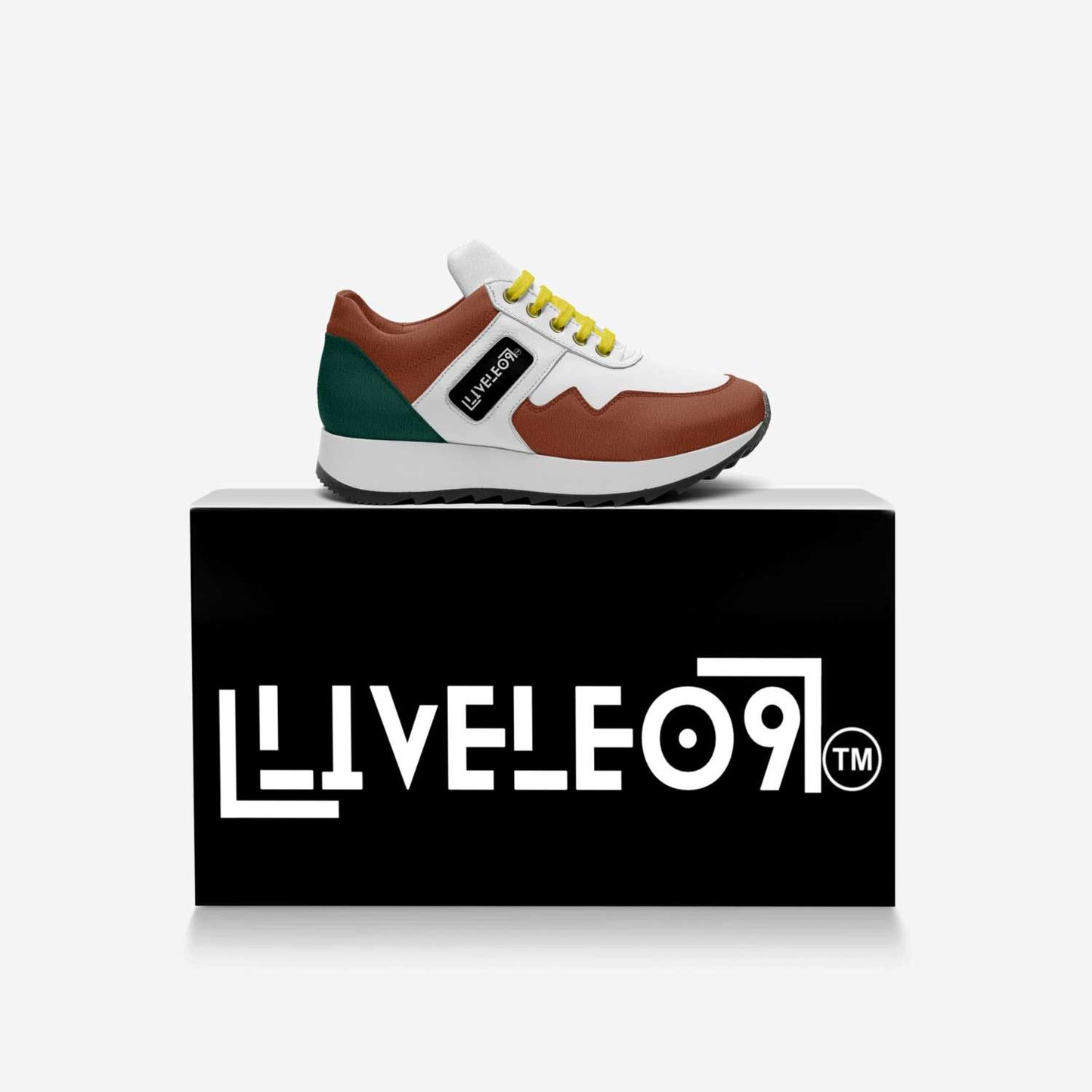 LIVELEO9 Kid Runners Classic 26' | White | Forrest Green | Brown | Yellow |