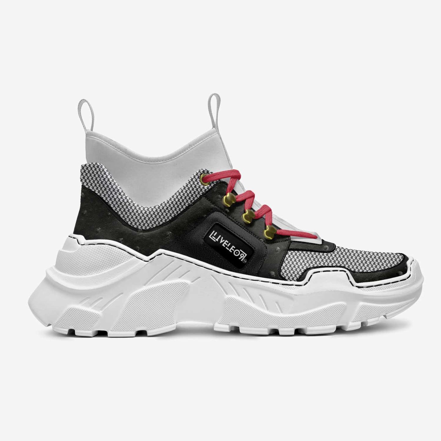 LIVELEO9 Cross Trainers | Black | Hounds Tooth |