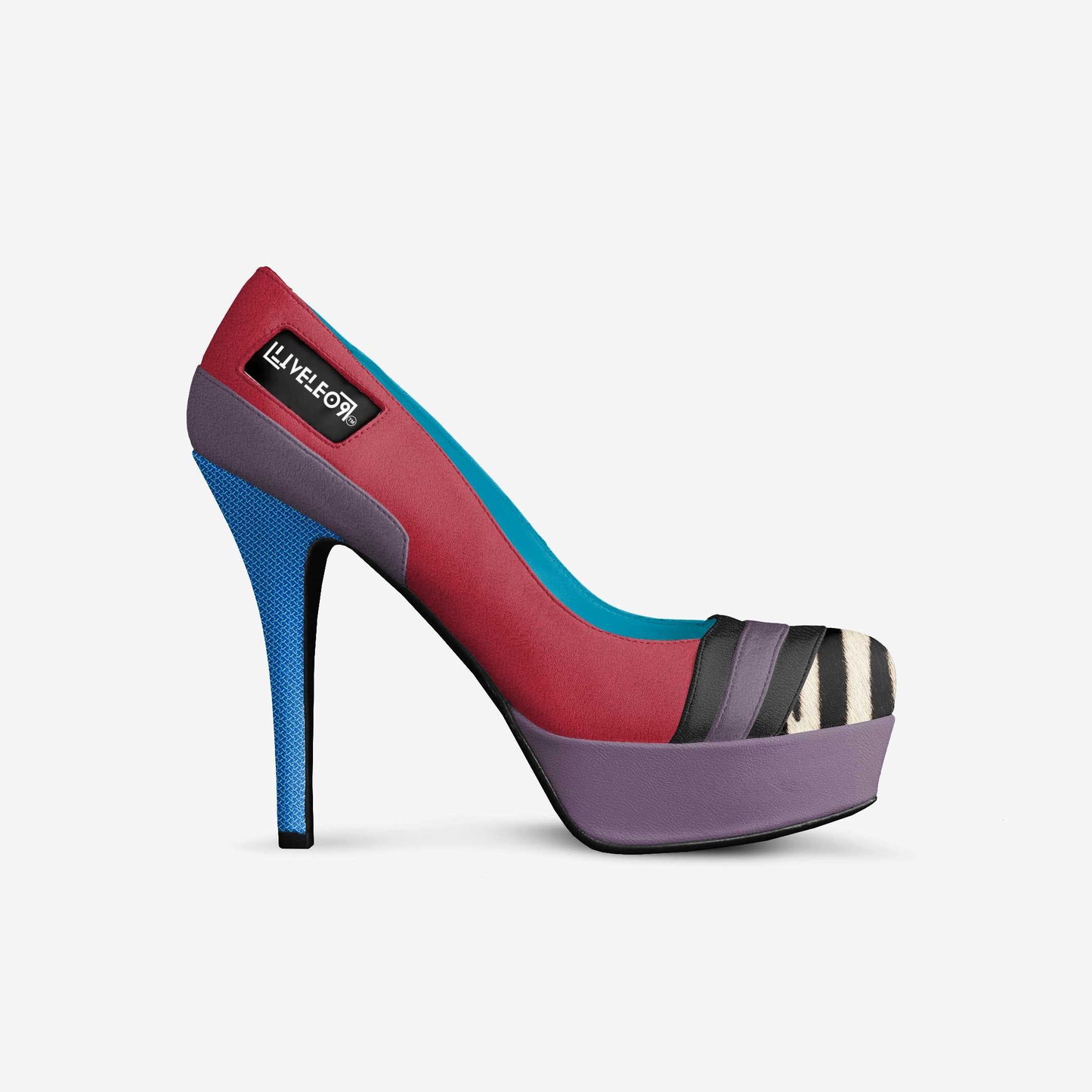 LIVELEO9 E'lectrique Pump | Electric Blue | Lavender |Scarlet Red | Zebra |