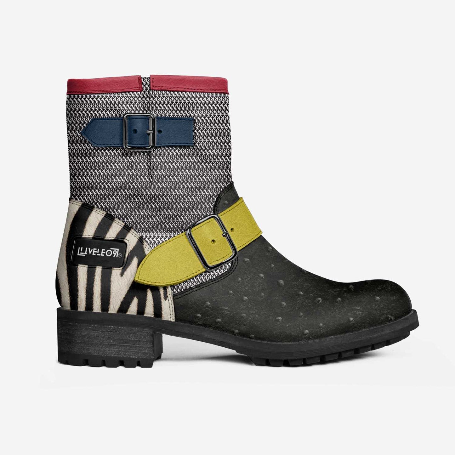 LIVELEO9 Low Rider Boots | Ostrich | Zebra | Hounds Tooth |