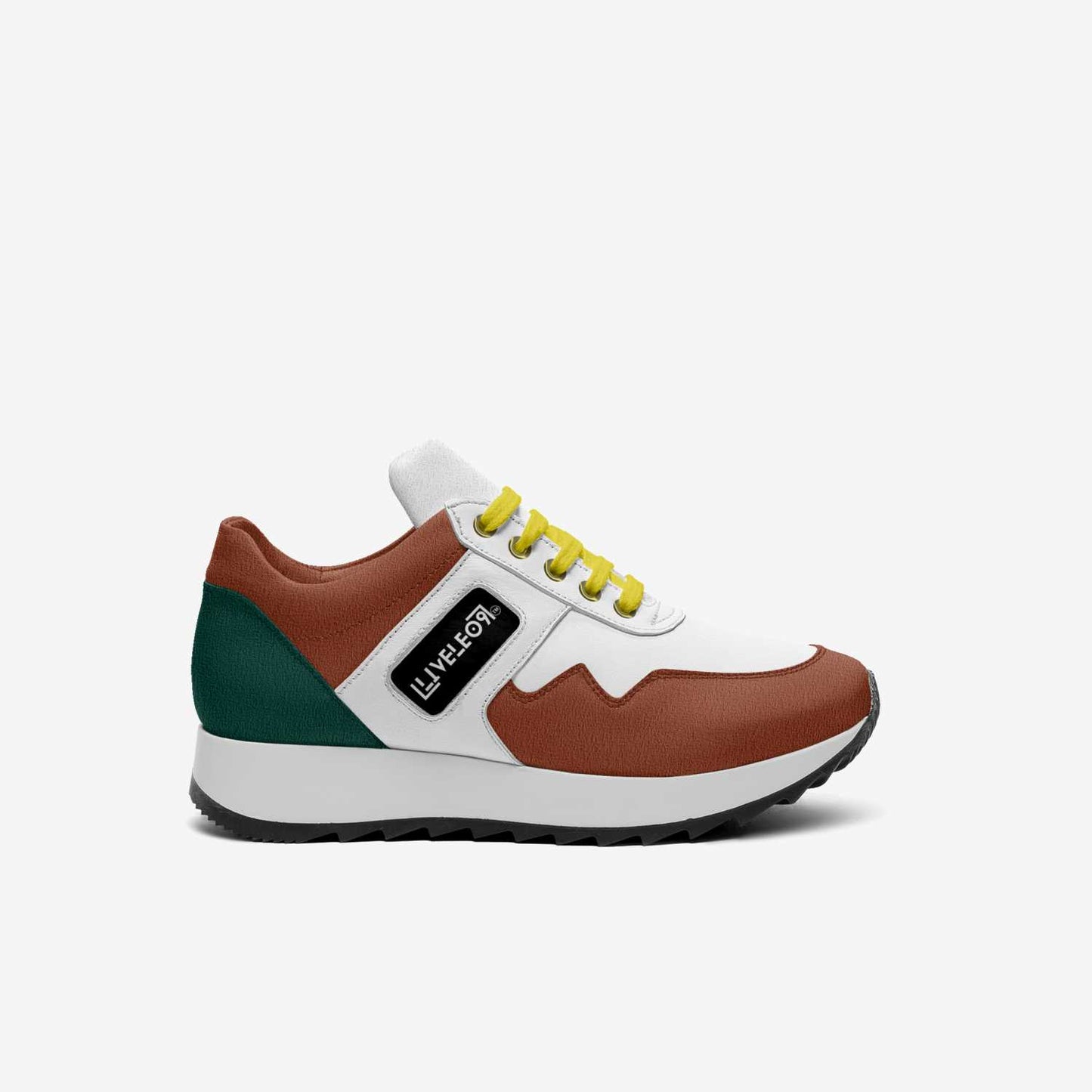 LIVELEO9 Kid Runners Classic 26' | White | Forrest Green | Brown | Yellow |