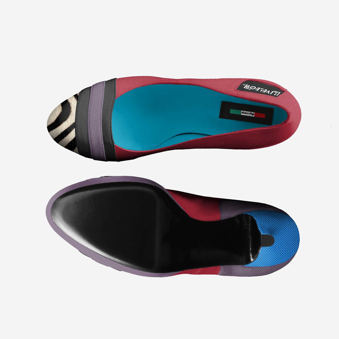 LIVELEO9 E'lectrique Pump | Electric Blue | Lavender |Scarlet Red | Zebra |