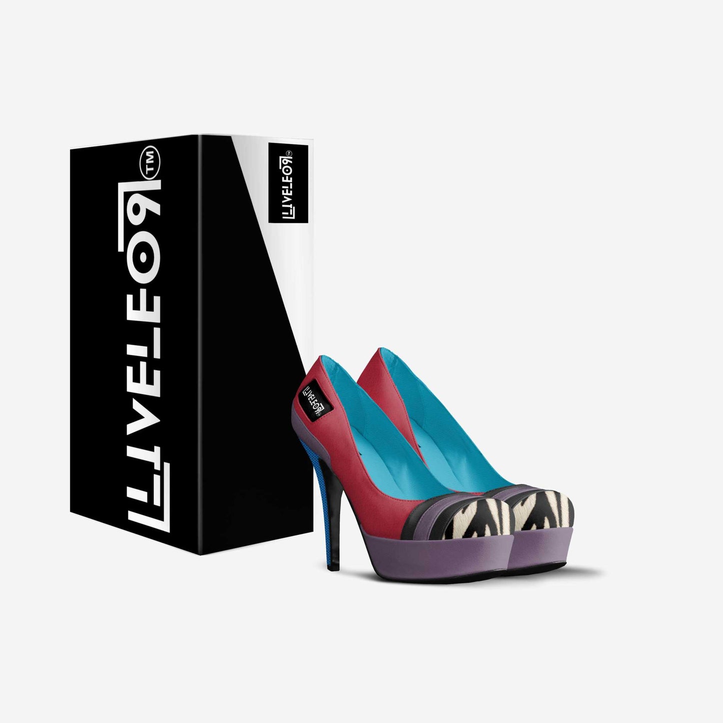 LIVELEO9 E'lectrique Pump | Electric Blue | Lavender |Scarlet Red | Zebra |