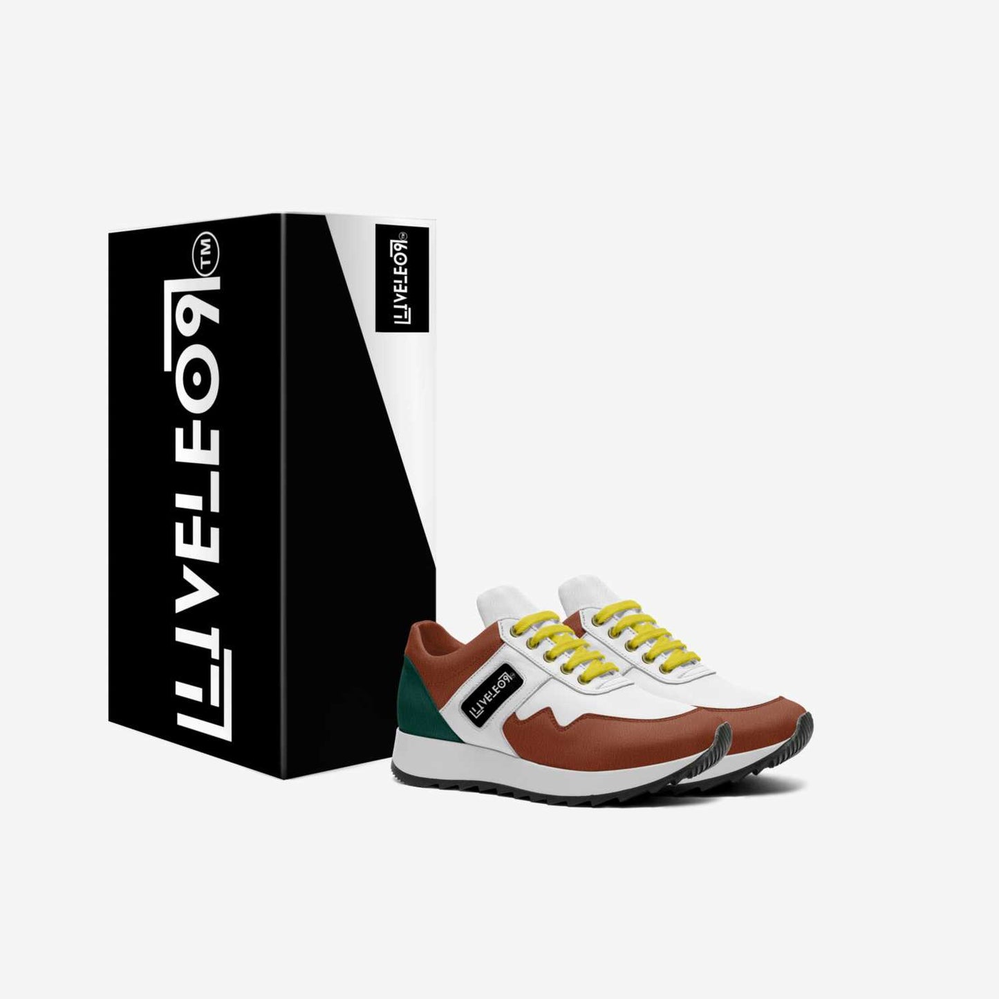 LIVELEO9 Kid Runners Classic 26' | White | Forrest Green | Brown | Yellow |