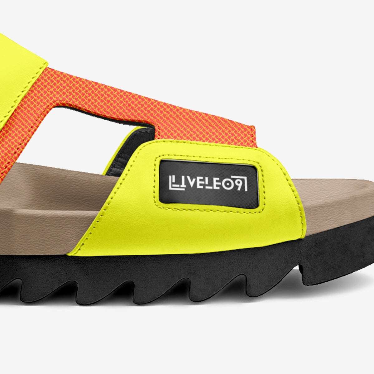 LIVELEO9 Chic Rugged Sandal | Orange | Yellow | Zebra | Available Spring 2026 |