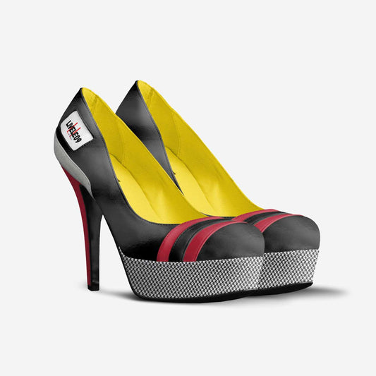LIVELEO9 Echelon IX Pump | Black | Red | Grey | Hounds Tooth |
