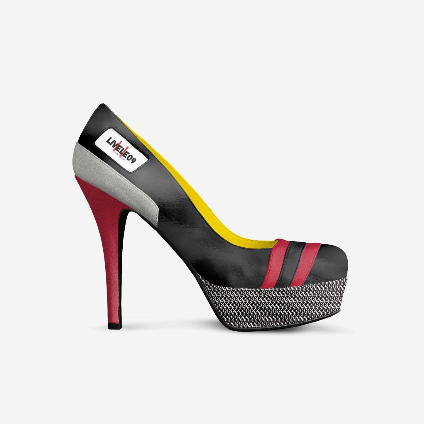 LIVELEO9 Echelon IX Pump | Black | Red | Grey | Hounds Tooth |