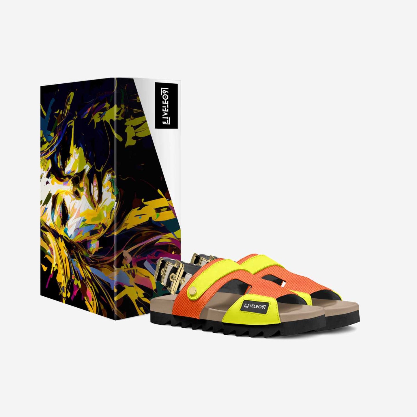 LIVELEO9 Chic Rugged Sandal | Orange | Yellow | Zebra | Available Spring 2026 |