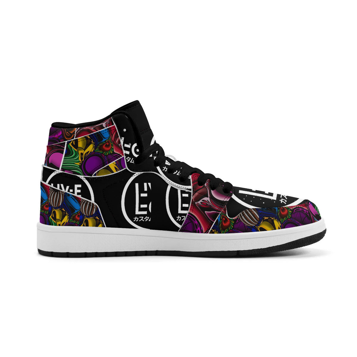 LIVELEO9 x AMIA High Top MIrage 3 | Adult | Logo Edition | Black Laces | Vegan Collection |