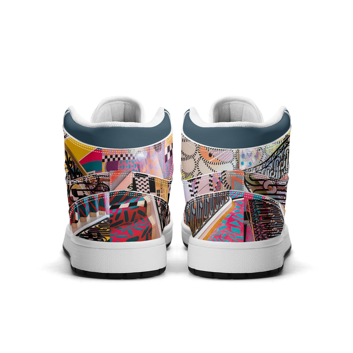 LIVELEO9 x AMIA High Top Mirage 2 | Adult | Logo Edition | White Laces | Vegan Collection |