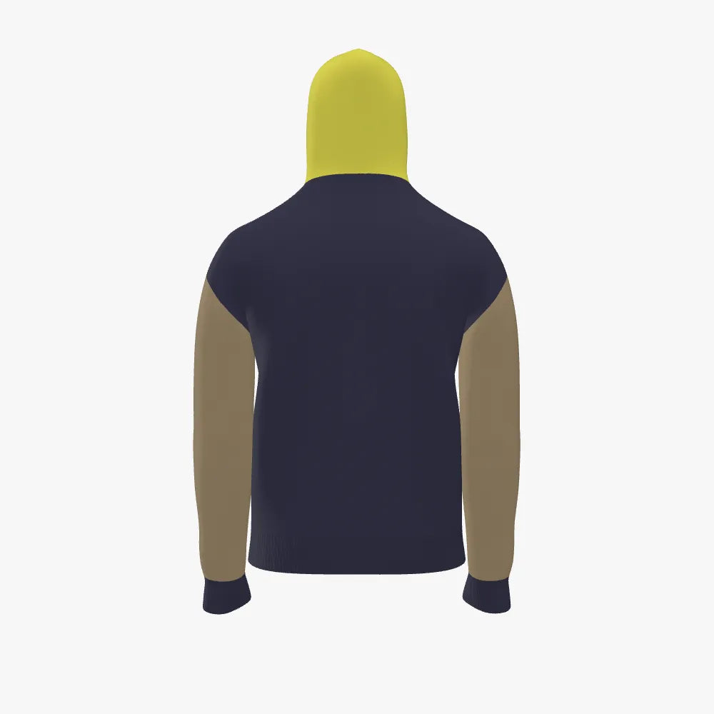 Men's Jacquard Hoodie | 12 GG | Green | Navy | Cream | Yellow |
