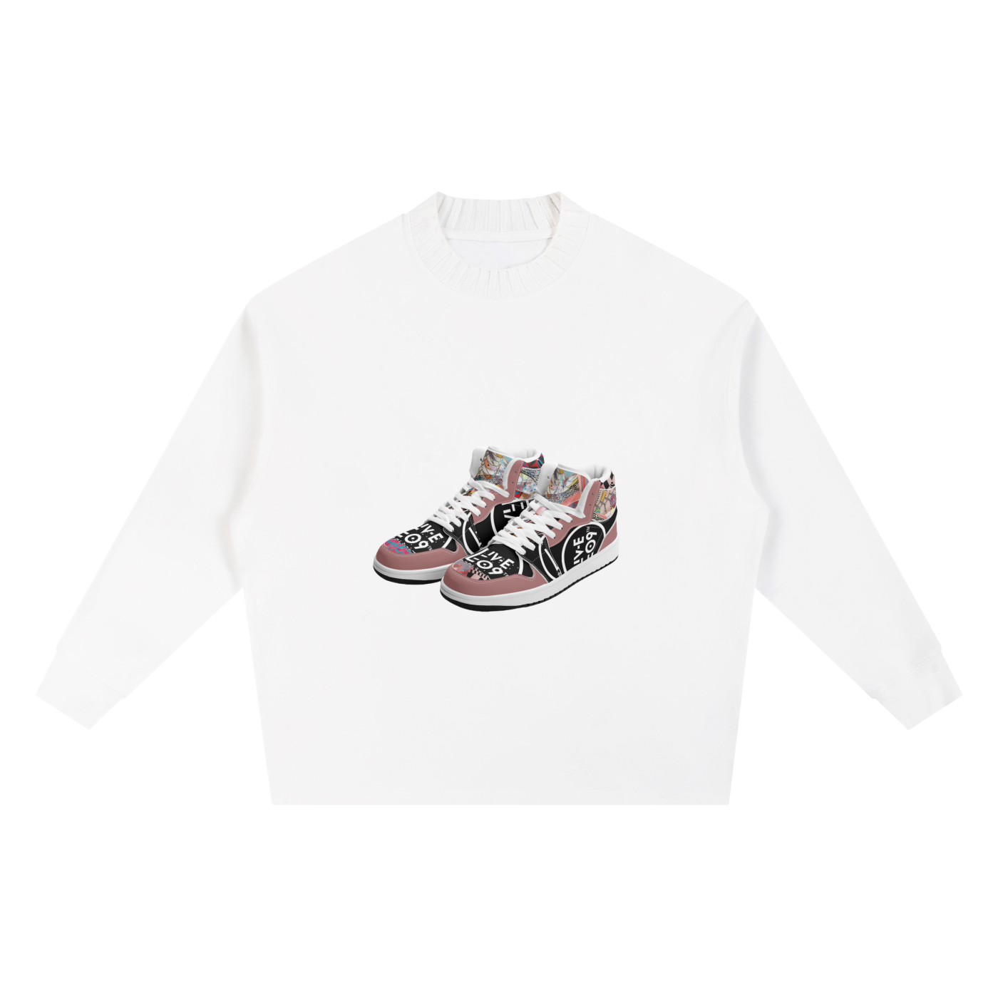LIVELEO9 Knitted Round Neck Oversize Sweatshirt | Men | Female | 290 GSM | 4 Colors |