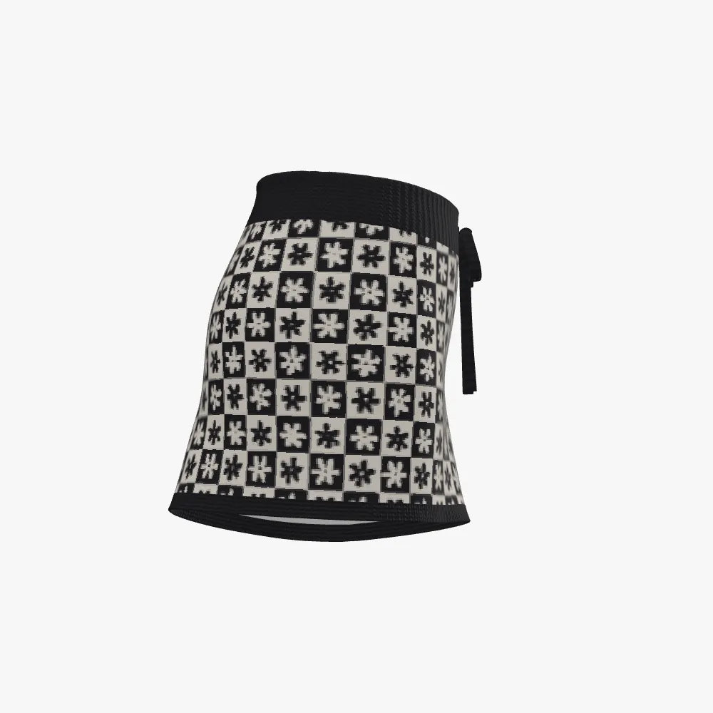 Women's Jacquard Shorts | 12 GG | Black | White |