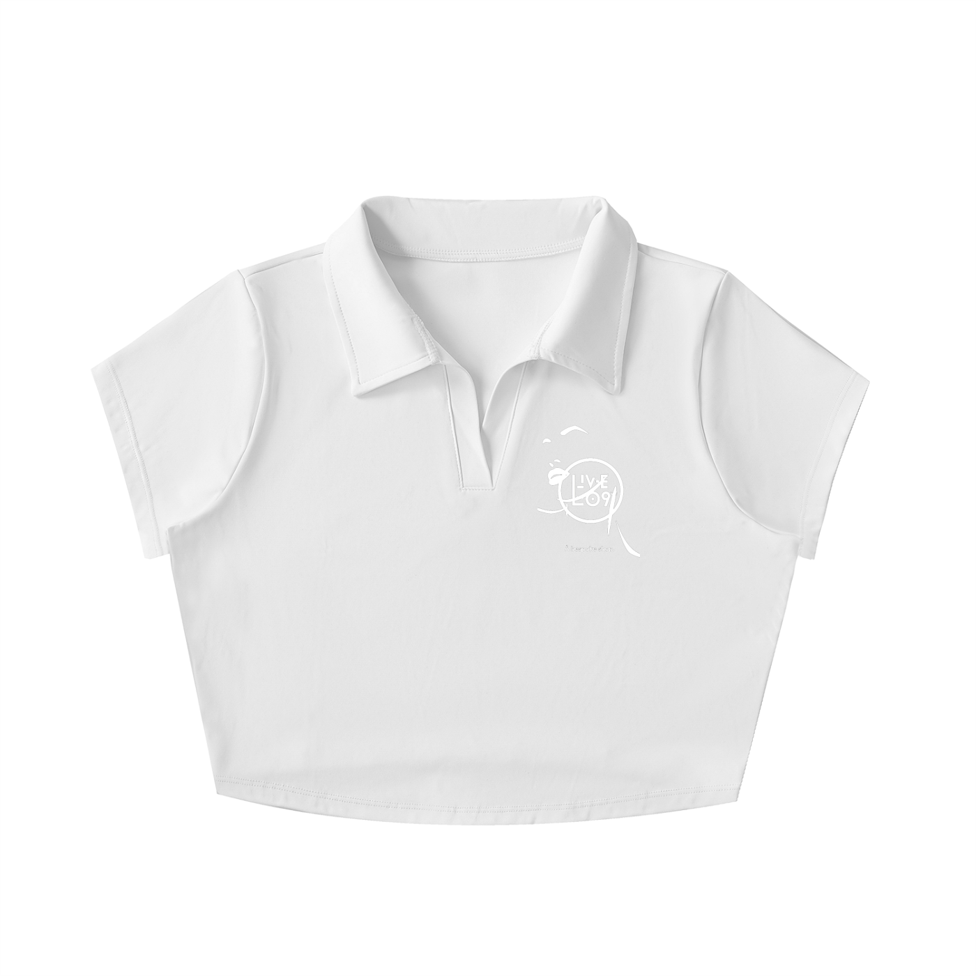 LIVELEO9 V-Neck Lapel Crop Top | Women | 3 Colors |
