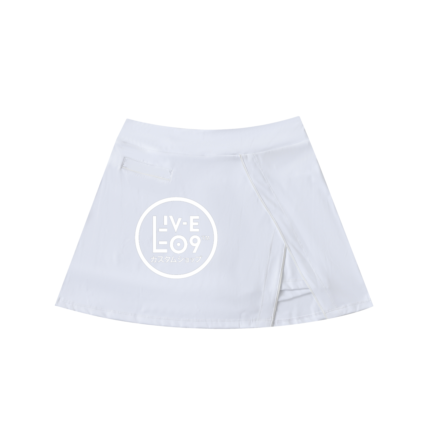 LIVELEEO9 High-Waist Pocketed A-Line Skirt | Women | 3 Colors |