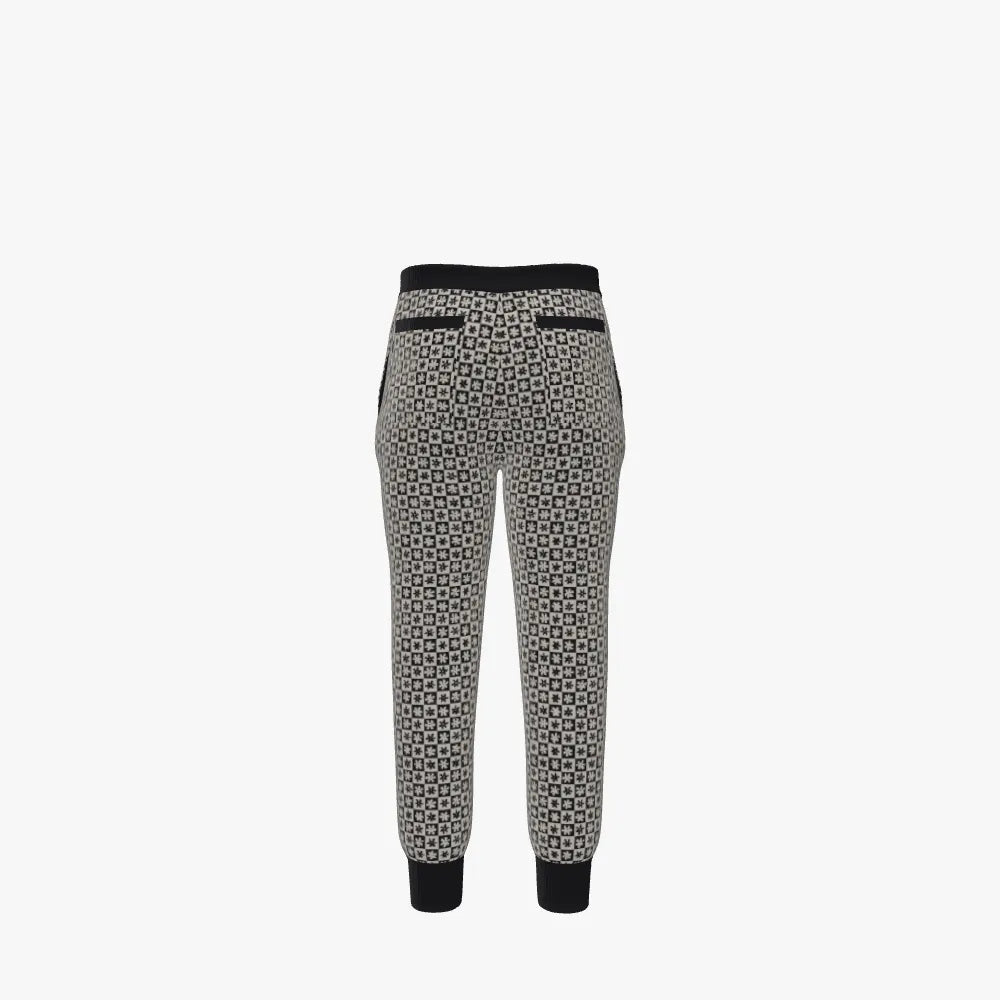 Men's Jacquard Joggers | 12 GG | Black | White |