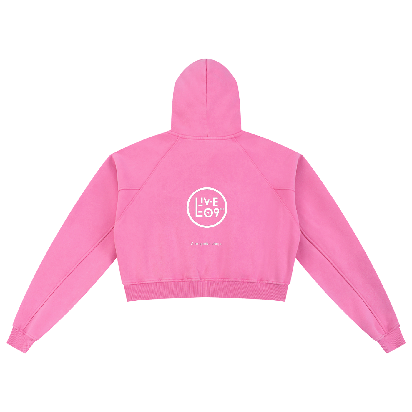 LIVELEO9 Snow Washed Cropped Hoodie | Women | 355 GSM | 4 Colors |